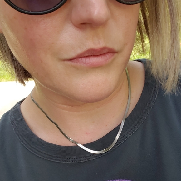 NEW 4MM Stainless Steel Silver Flat Herringbone Snake Chain Necklace - Picture 9 of 9